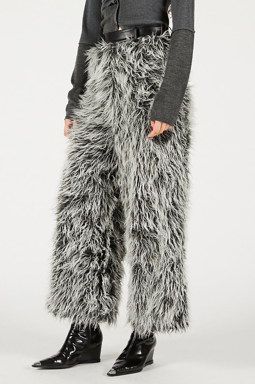 Synthetic Fur Pants - 2025 WINTER