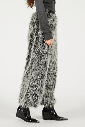 Synthetic Fur Pants - 2025 WINTER