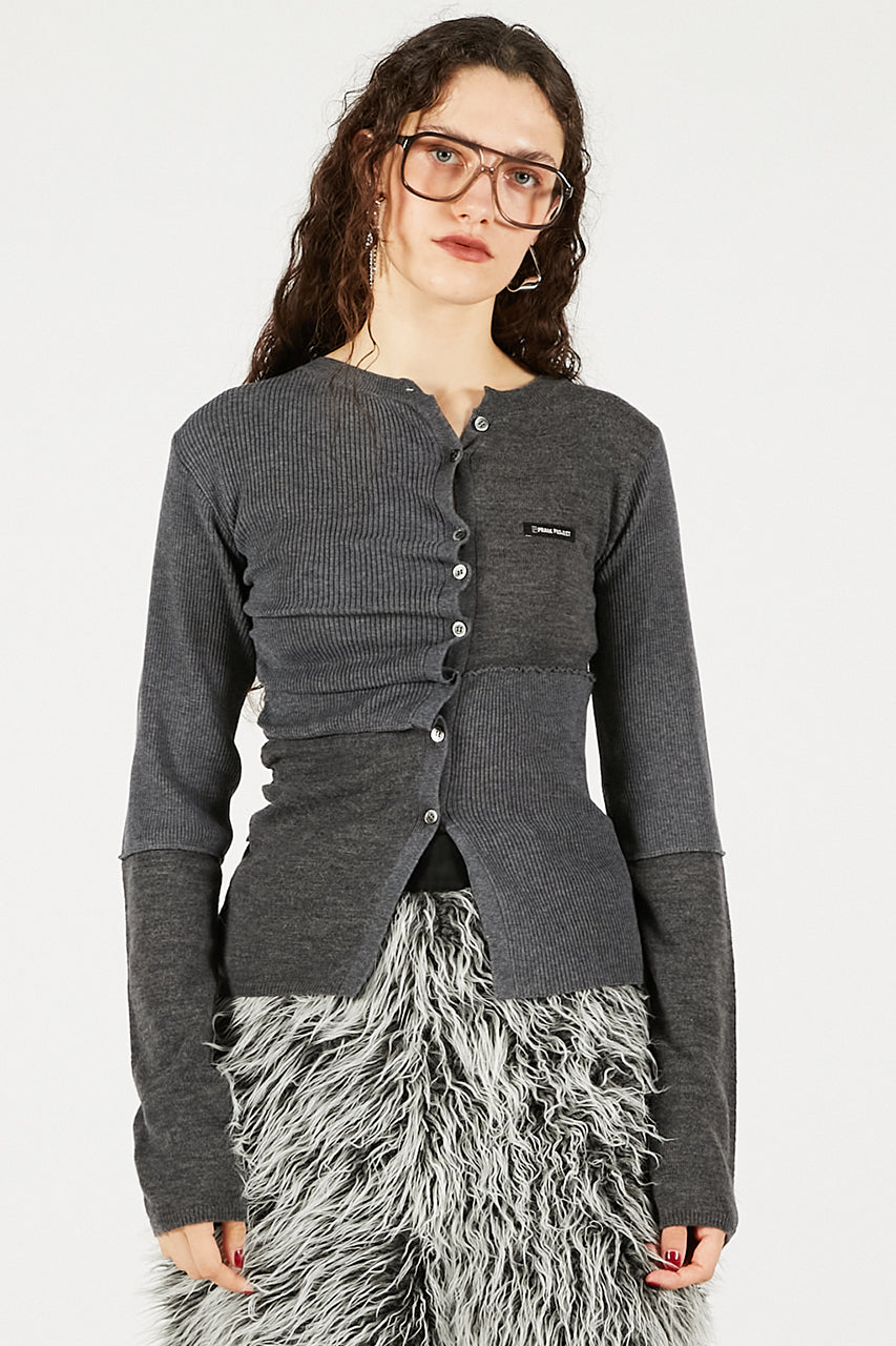 Random Button Knit Top - 2025 WINTER
