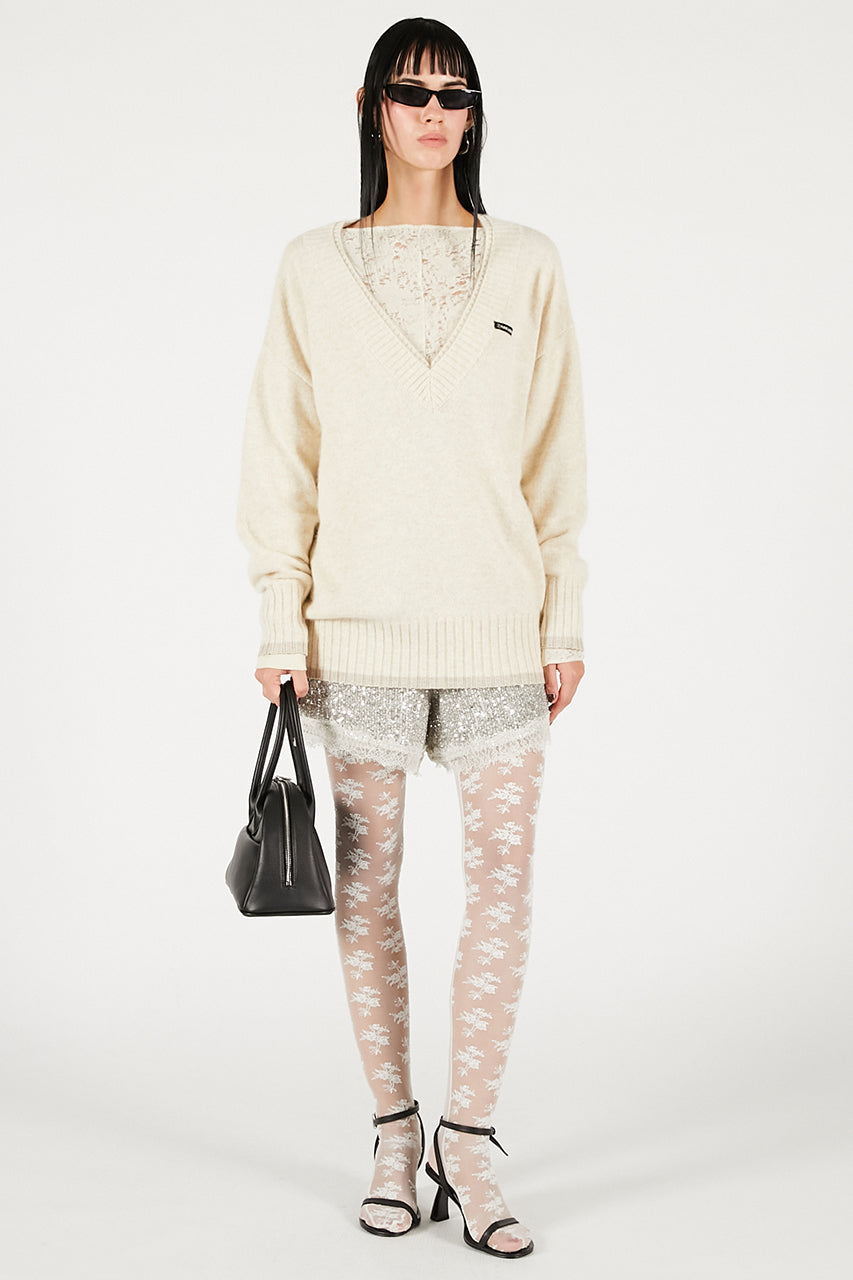 Wool Slouchy Sleeve Top - 2025 WINTER
