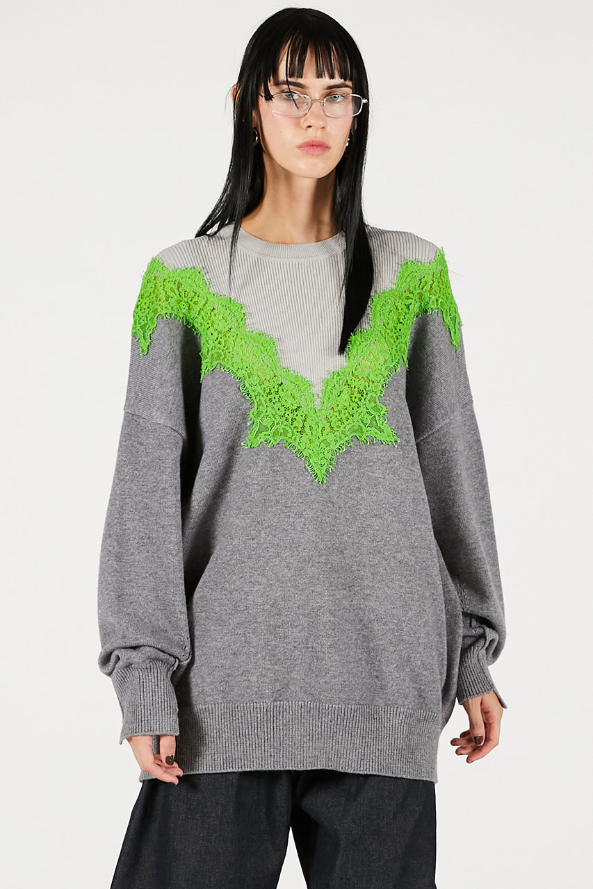 Lace-Line Over-Knit - 2025 WINTER