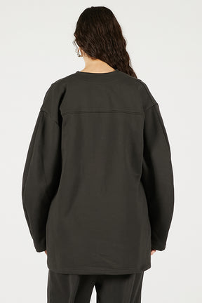 Deep V-Neck Sweatshirt - 2025 WINTER