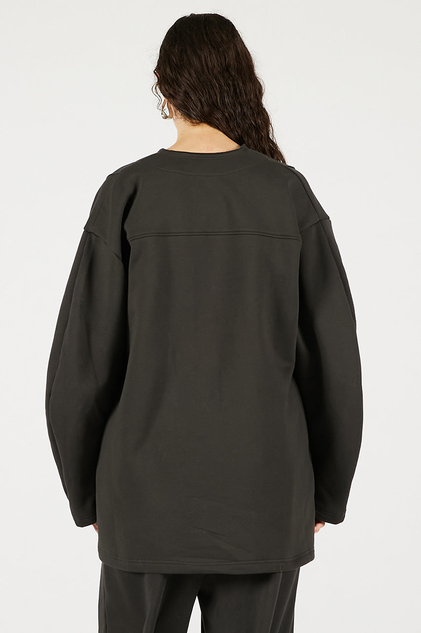 Deep V-Neck Sweatshirt - 2025 WINTER