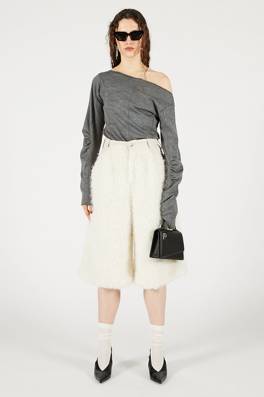 Wool Slouchy Sleeve Top - 2025 WINTER