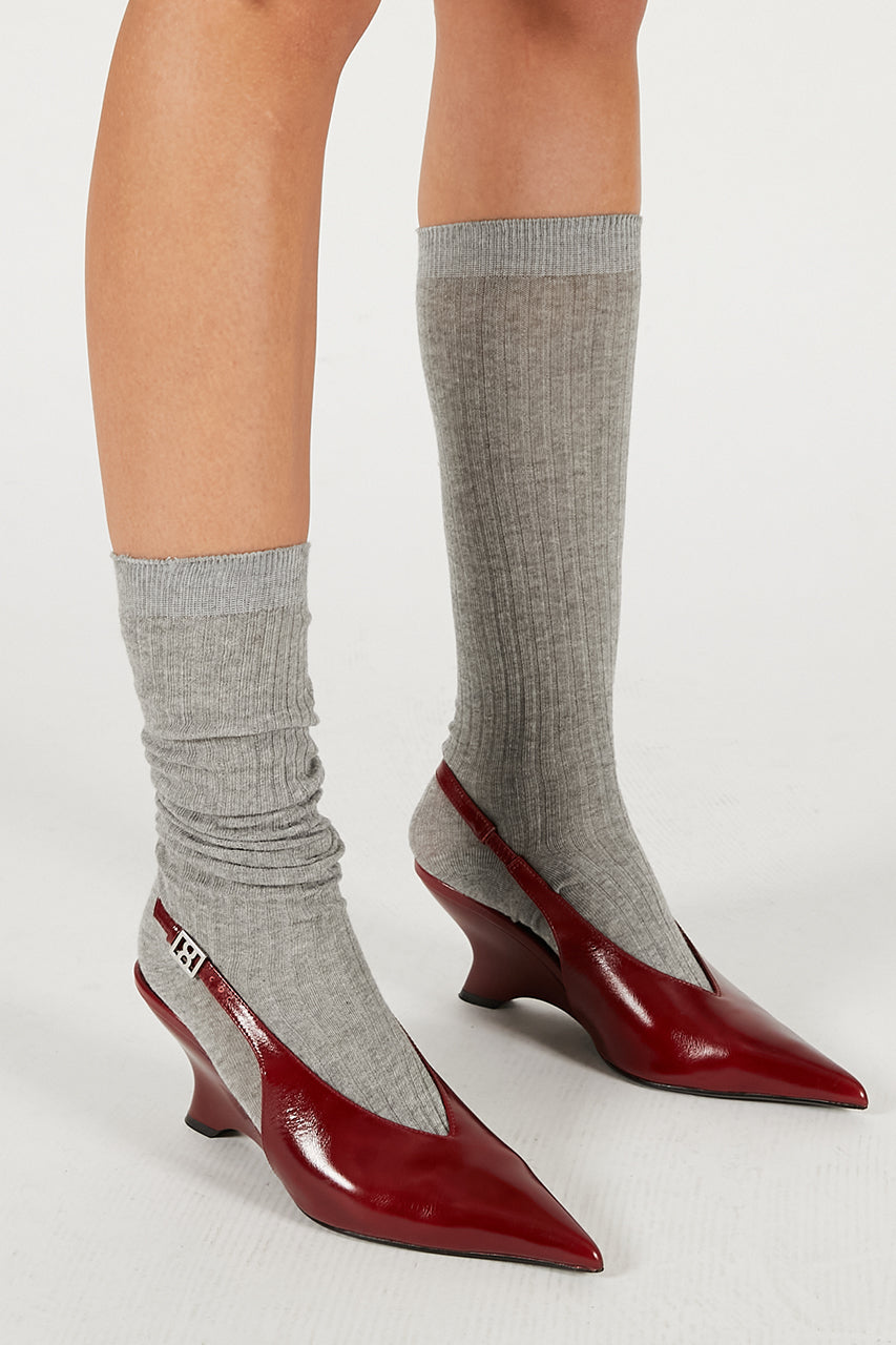 Sheer Rib Long Socks - 2025 WINTER