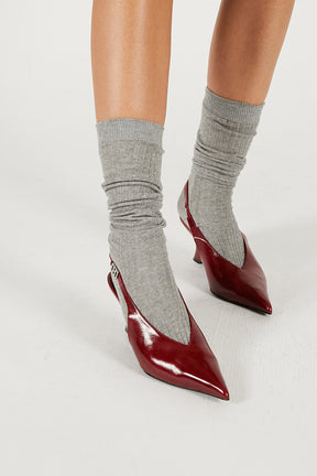 Sheer Rib Long Socks - 2025 WINTER