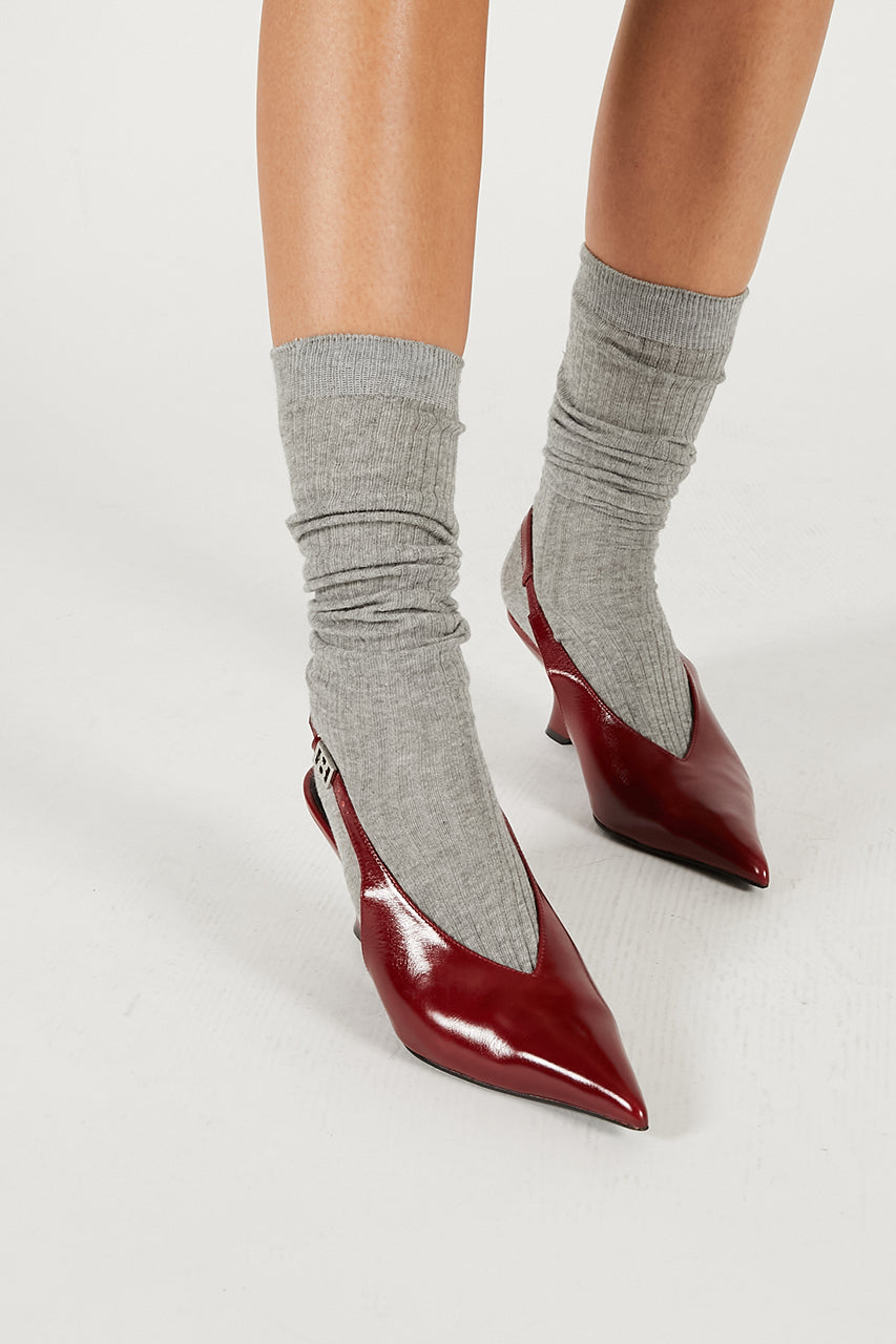 Sheer Rib Long Socks - 2025 WINTER