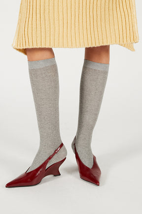Sheer Rib Long Socks - 2025 WINTER