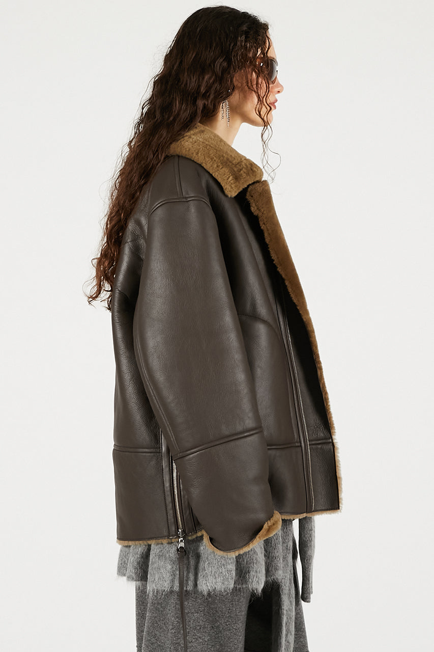 Reversible Mouton Coat - 2025 WINTER
