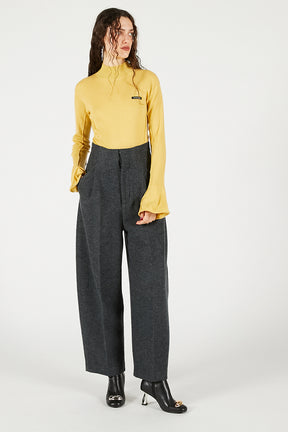 Wave Hem Sleeve Rib Knit - 2025 WINTER