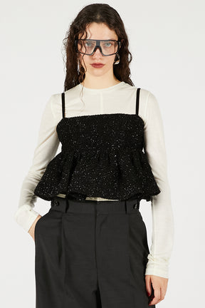Tweed Peplum Bustier - 2025 WINTER