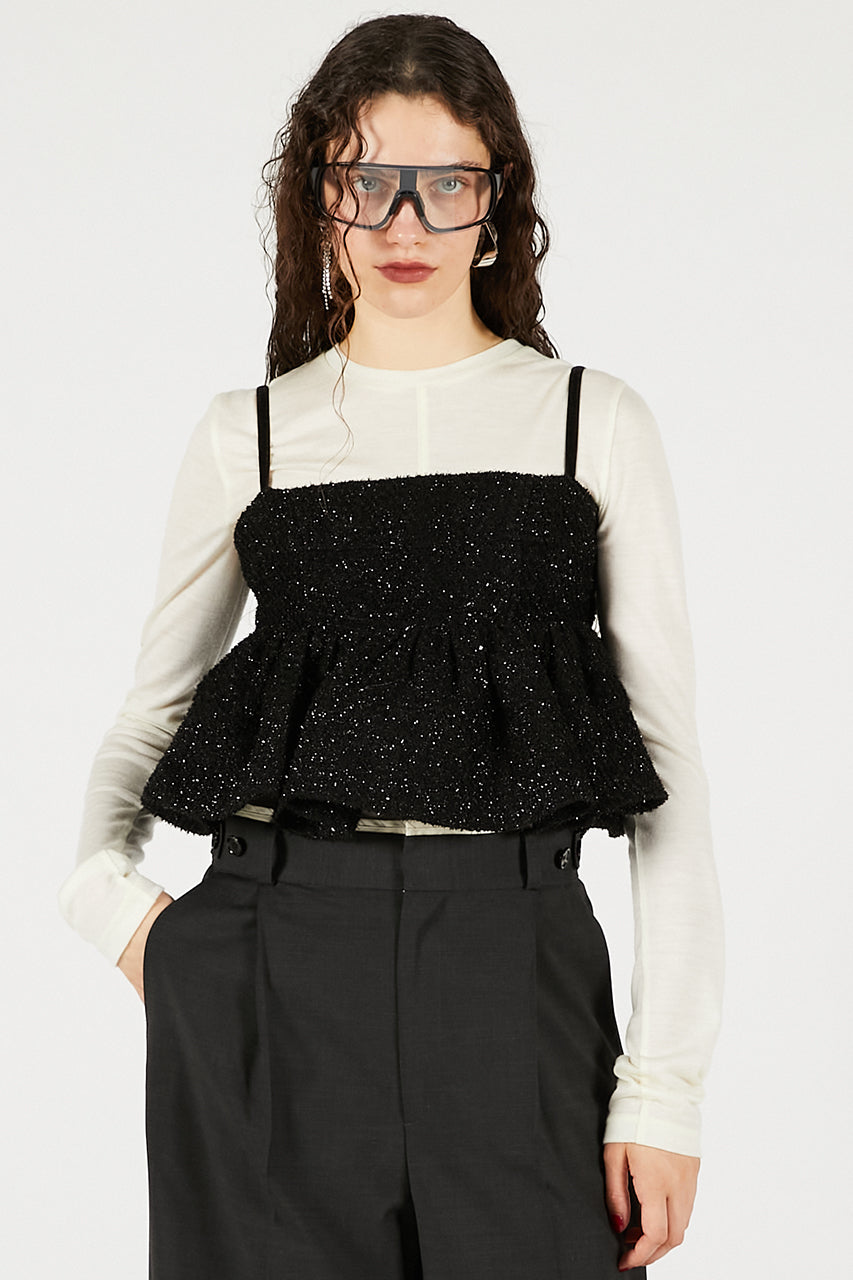 Tweed Peplum Bustier - 2025 WINTER