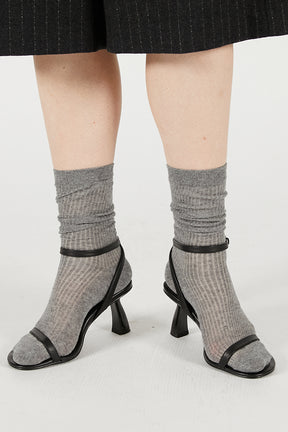 Sheer Rib Short Socks - 2025 WINTER