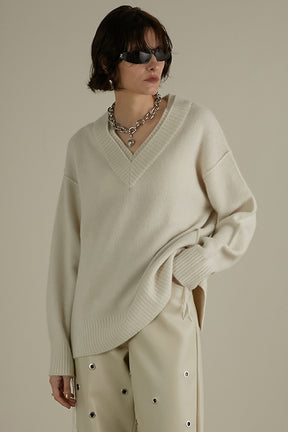 [Weboff Part number] FOX OVER KNIT TOP