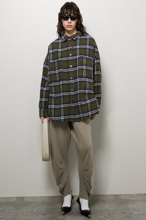 【24WINTER PRE ORDER】Checked Overshirt