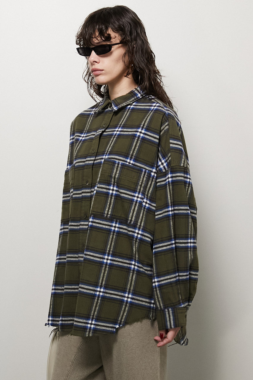 【24WINTER PRE ORDER】Checked Overshirt