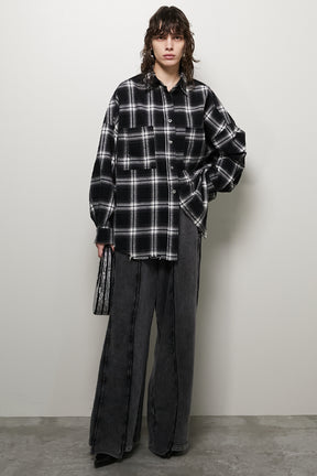 【24WINTER PRE ORDER】Checked Overshirt