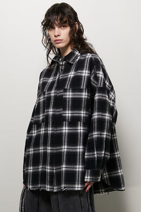 【24WINTER PRE ORDER】Checked Overshirt