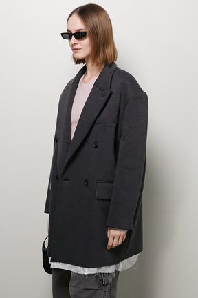 【24AUTUMN PRE ORDER】Double Knit Overcoat Jacket