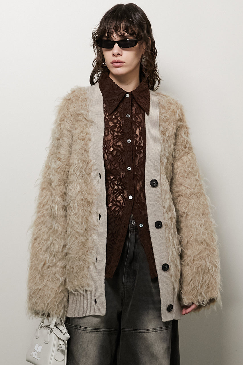 【24WINTER PRE ORDER】Long Shaggy Cardigan