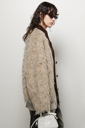 【24WINTER PRE ORDER】Long Shaggy Cardigan