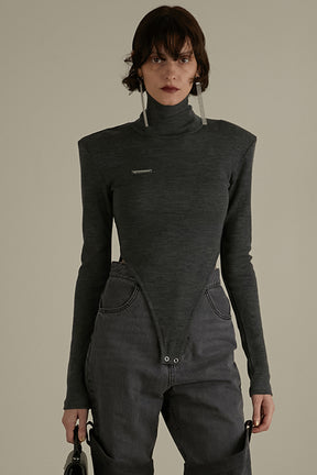 Ribbed Turtleneck