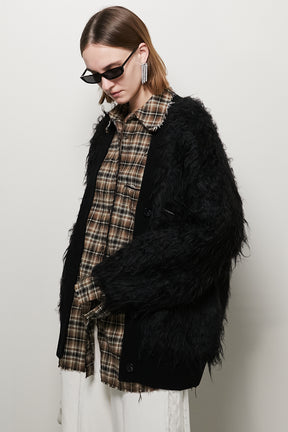 【24WINTER PRE ORDER】Long Shaggy Cardigan