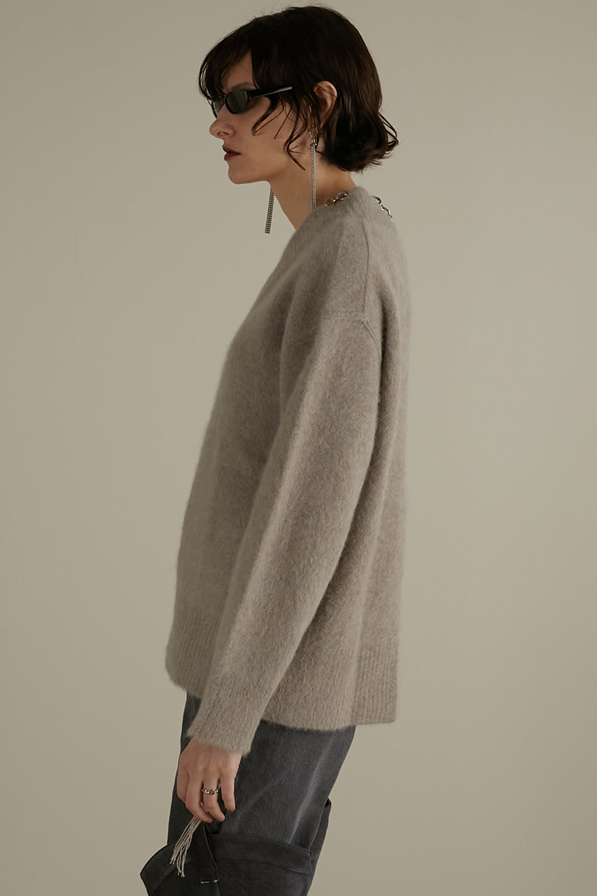 [Weboff Part number] FOX OVER KNIT TOP