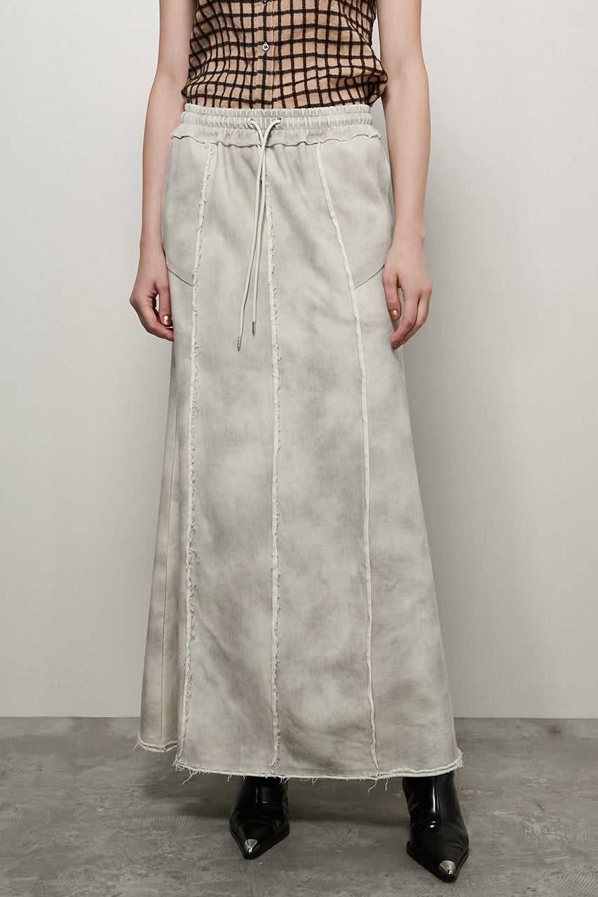 【24WINTER PRE ORDER】Outseam Sweatshirt Maxi Skirt