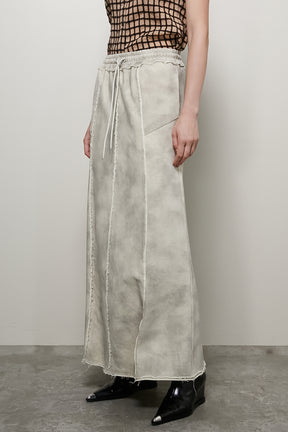 【24WINTER PRE ORDER】Outseam Sweatshirt Maxi Skirt