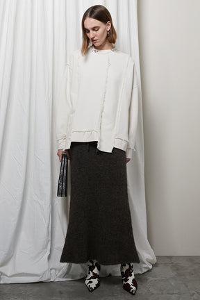 【24WINTER PRE ORDER】Alpaca Maxi Knit Skirt