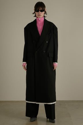 SALE】Peaked Collar Big Chester Coat