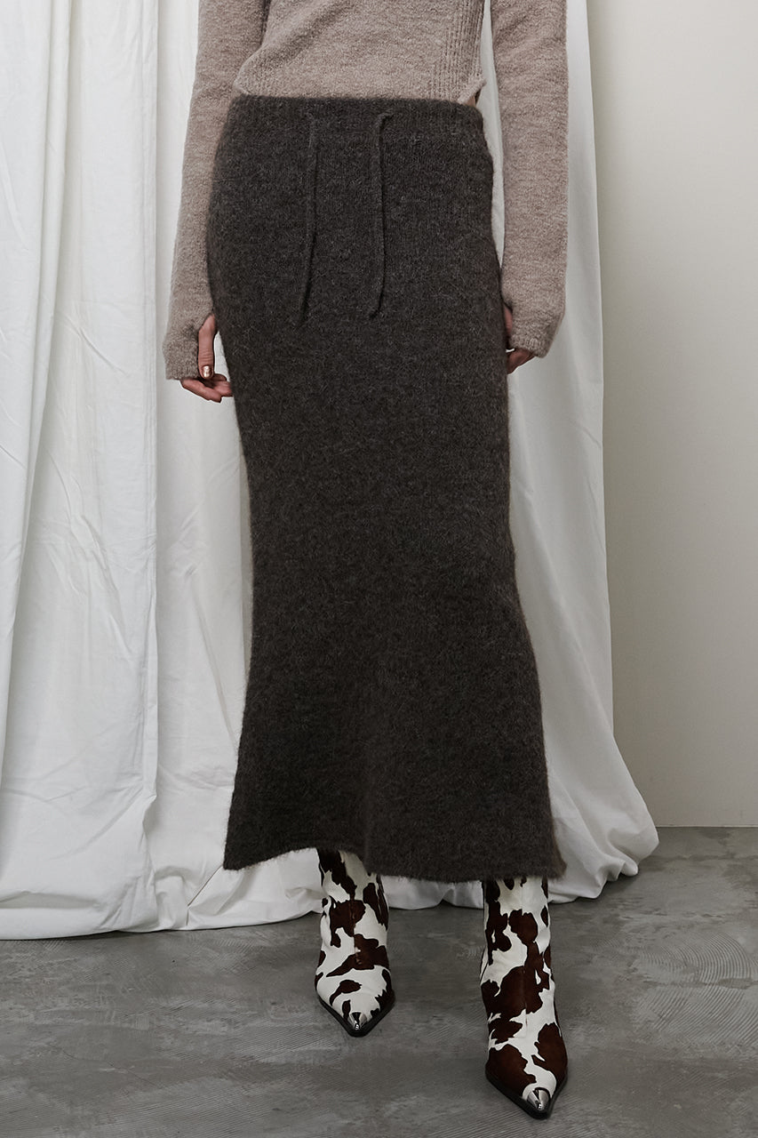 【24WINTER PRE ORDER】Alpaca Maxi Knit Skirt