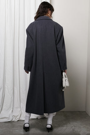 [24Autumn PRE ORDER] Melange Wool Long Double Coat