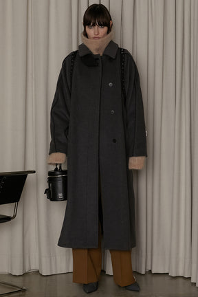 [Weboff Part number] Over Wool Cape COAT