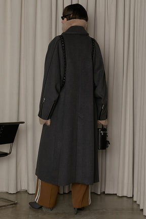 Over Wool Cape Coat