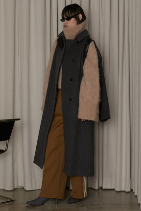 Over Wool Cape Coat