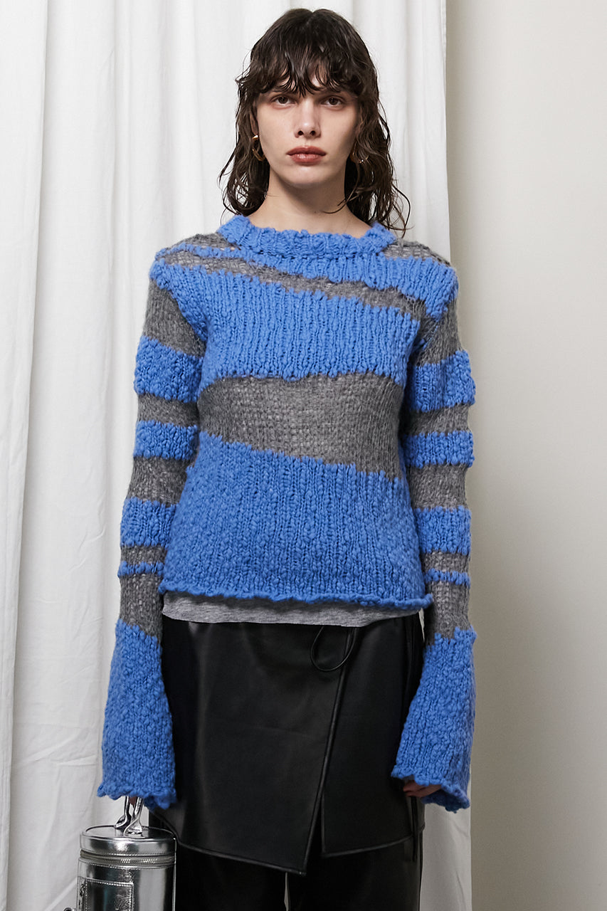 【24WINTER PRE ORDER】Slub Mohair Border Knit