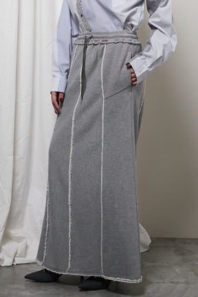 【24WINTER PRE ORDER】Outseam Sweatshirt Maxi Skirt