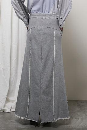 【24WINTER PRE ORDER】Outseam Sweatshirt Maxi Skirt