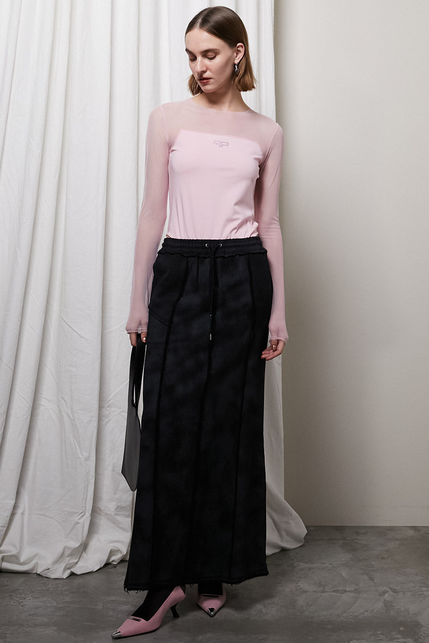 【24WINTER PRE ORDER】Outseam Sweatshirt Maxi Skirt