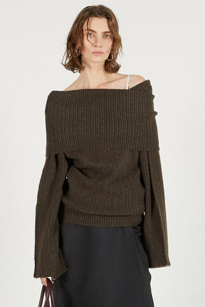 Off-Shoulder Knit - 2025 WINTER