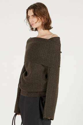 Off-Shoulder Knit - 2025 WINTER