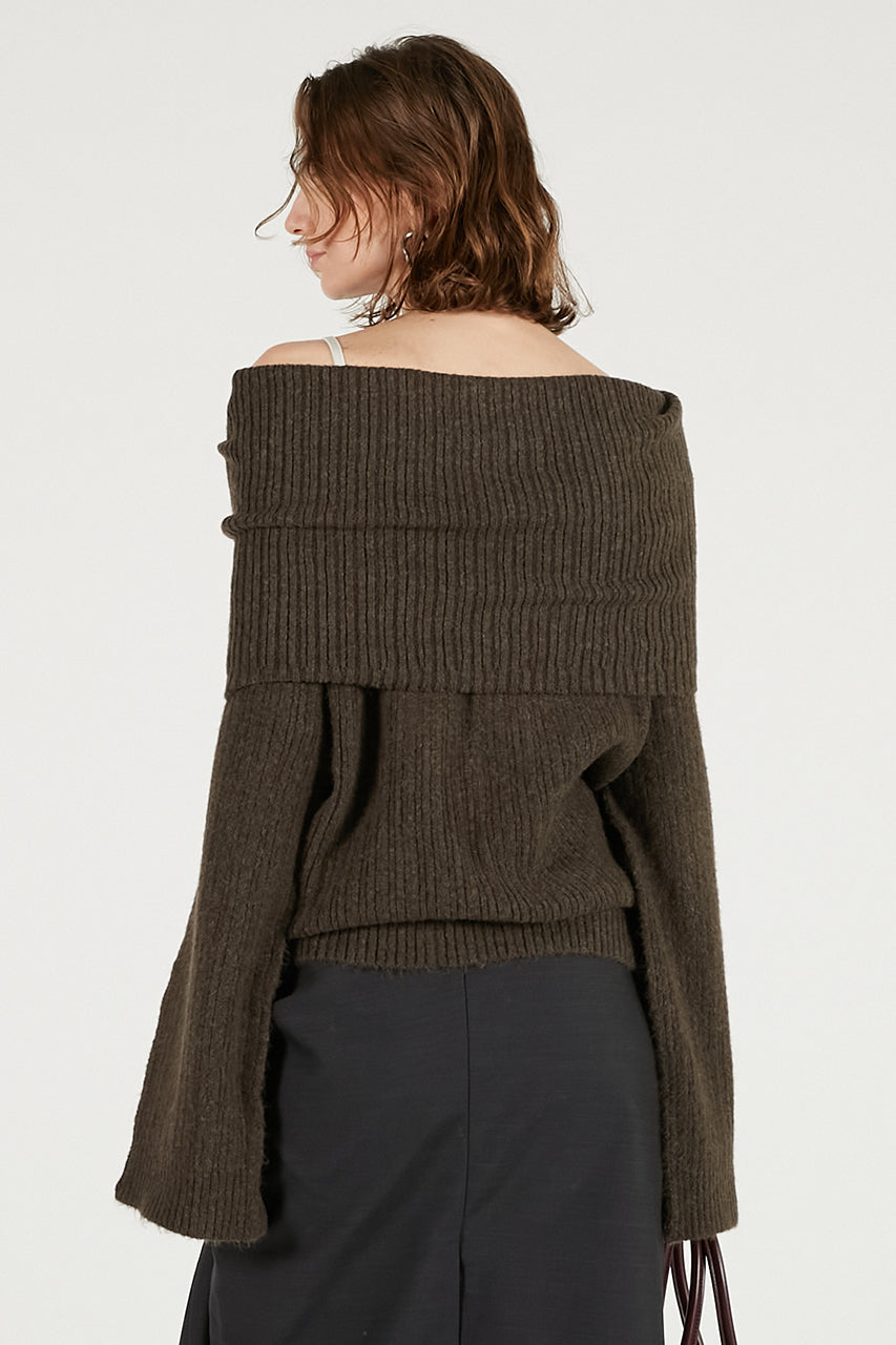 Off-Shoulder Knit - 2025 WINTER