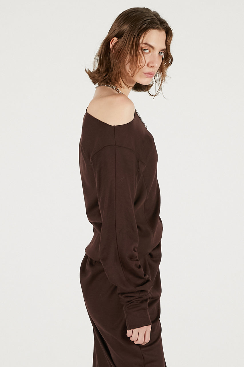Wool Slouchy Sleeve Top - 2025 WINTER