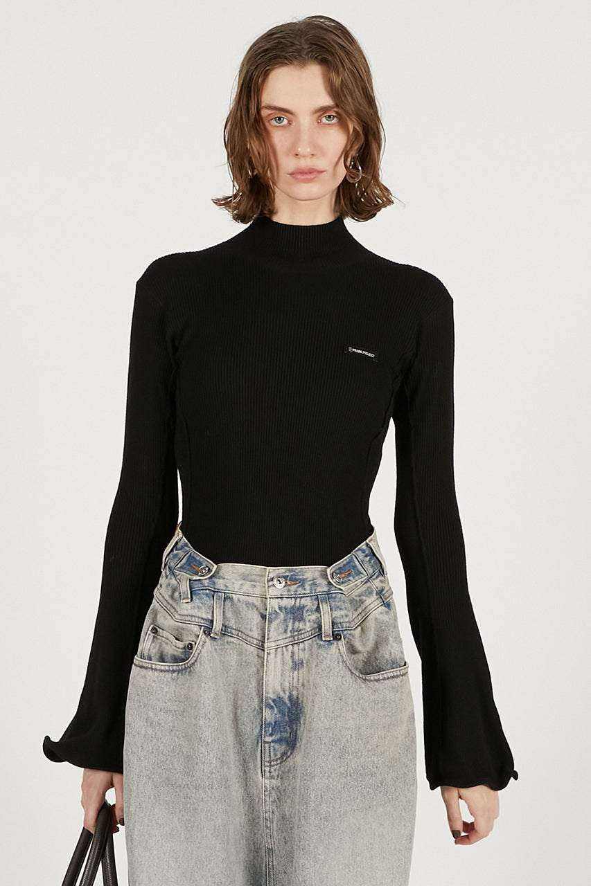 Wave Hem Sleeve Rib Knit - 2025 WINTER