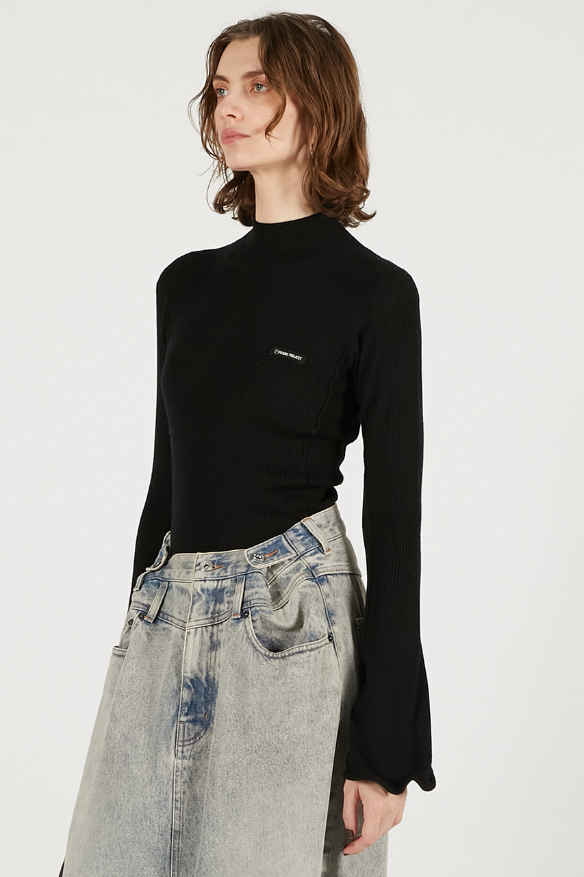 Wave Hem Sleeve Rib Knit - 2025 WINTER