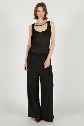 Aphora Sheer Black Top