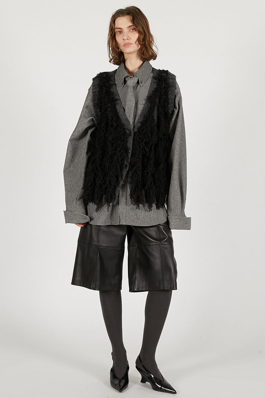 Fluffy Knit Vest