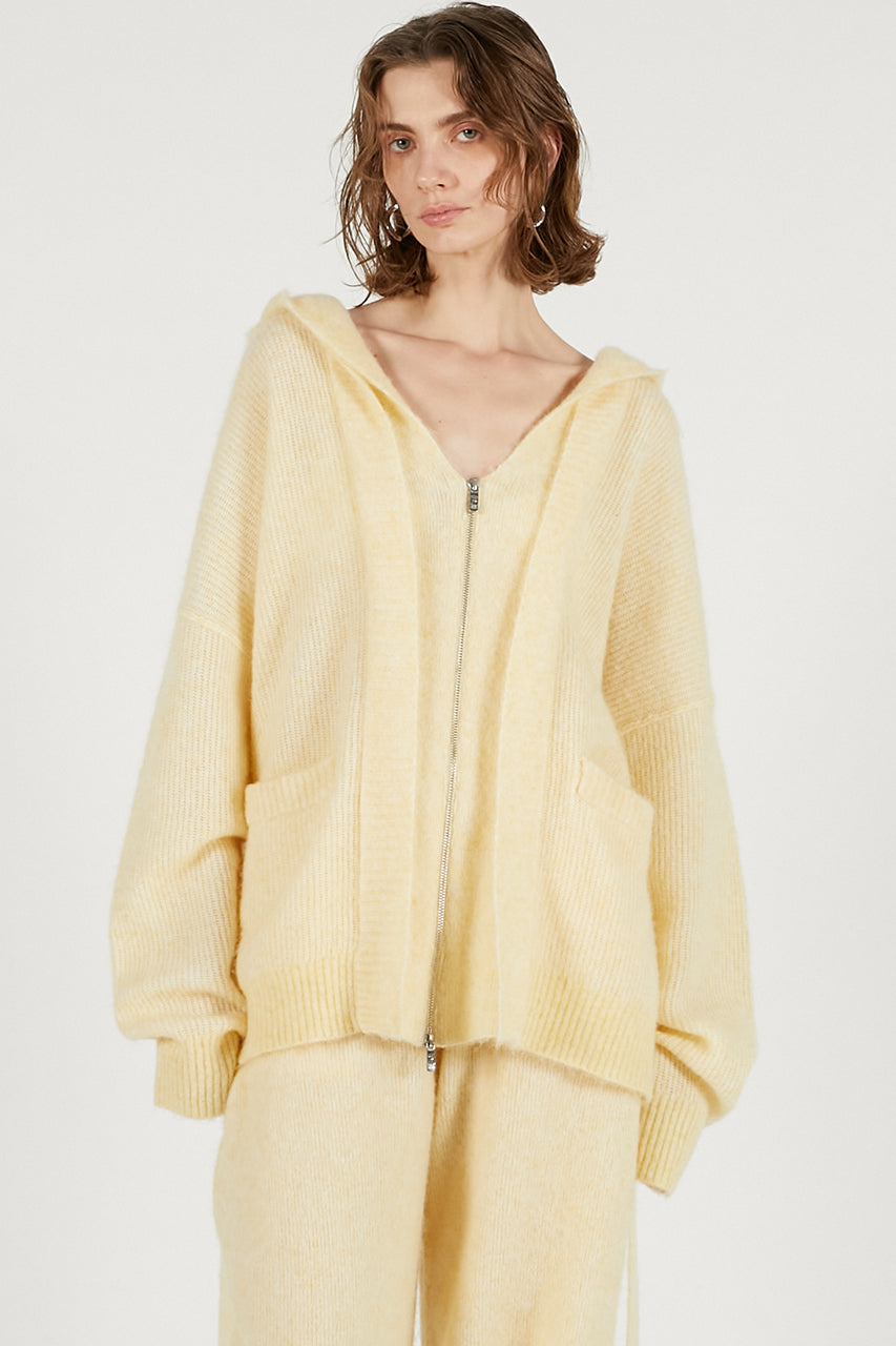 Hooded Zip Cardigan - 2025 WINTER